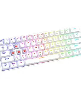 Savio Keyboard бялout X2 червен Outemu