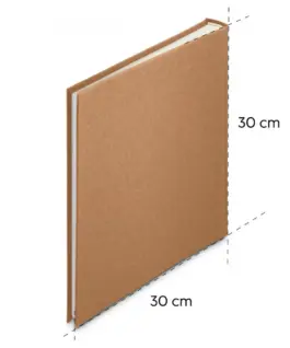 Alternative view of Hama Jumbo album wrinkled 30x30 brown