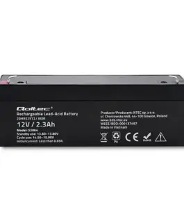 Qoltec AGM battery 12V 2.3Ah
