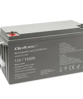 Qoltec AGM battery 12V 150Ah max. 2250A