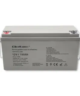 Qoltec AGM battery 12V 150Ah