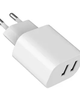 Gembird Ładowarka USB-Ax2 2.4A biała