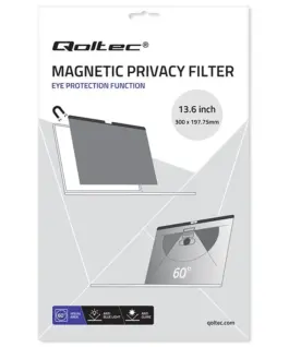 Qoltec Privacy filter for MacBook Air 13.6 inches | Magnetic | Eye protection