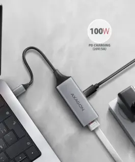 AXAGON ADE-TXPD USB-C 3.2 Gen1 LAN адаптер 1Gbit + PD