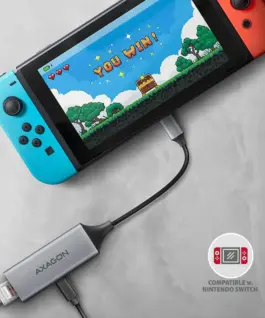 AXAGON ADE-TXPD USB-C 3.2 Gen1 LAN адаптер 1Gbit + PD