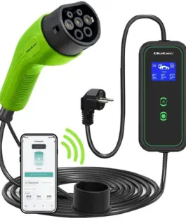 Qoltec Mobile EV зарядно with adjustable 2in1