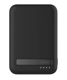 Belkin външна батерия with stand 8000mAh Qi2 MagSafe черен