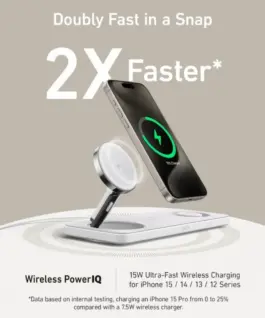 Alternative view of Anker MagGo 3-in-1 Pad 15W Qi2 бял