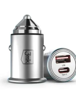 3MK зарядно за кола 45W 1xUSB-C +USB-A
