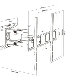Maclean TV Wall Mount 43-100 MC-423 80kg