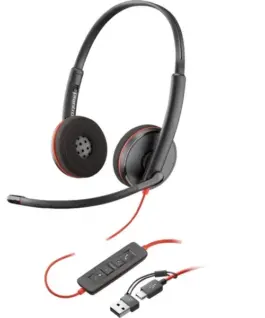 POLY Poly черенwire 3220 USB-A/C черен 8X2J9A (Bulk)