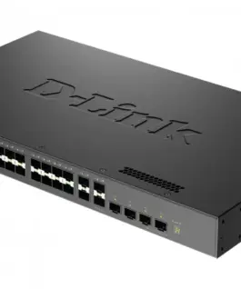D-Link Managed Switch DXS-3410-32XY/E 10G Layer 3 Stacкабел 24*10GBASE-T + 4*10G SFP+ + 4*25G SFP28