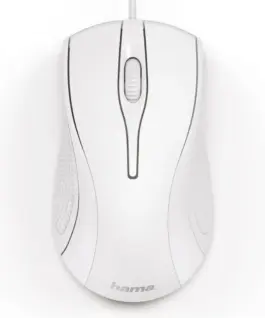 Alternative view of Hama Mouse Hama 3-button MC-200 бял
