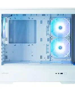 Alternative view of Zalman Case P30 V2 MicroATX Mini Tower 3 FansRGB бял