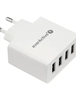 Alternative view of everActive PHONE зарядно 4X USB 5A бял