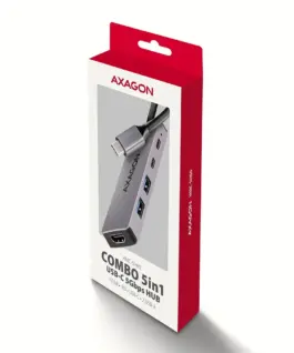 Alternative view of AXAGON HMC-5H60 2xUSB-A HDMI4K 1x USB-C PD100W USB-C