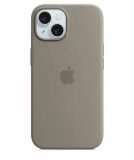 Apple Silicone case with MagSafe for iPhone 15 - clay
