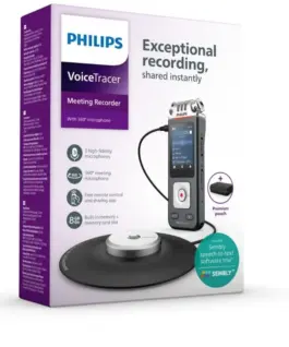 Alternative view of Philips Dyktafon DVT8115 Pamięć 8GB,nagrywanie 360°,microSDHC 32GB