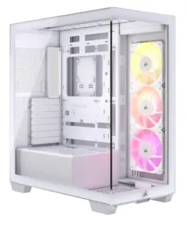 Corsair кутия за компютър 3500X ARGB TG Mid-Tower бял