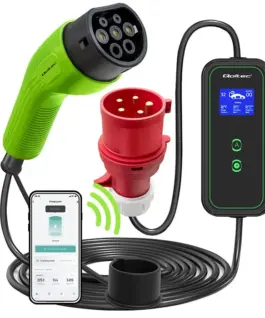 Qoltec Mobile EV зарядно with adjustable 2in1