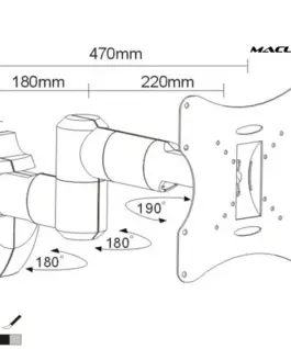 Alternative view of Maclean MC-503S LCD Bracket