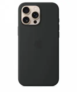 Apple Silicone case with MagSafe for iPhone 16 Pro Max - черен