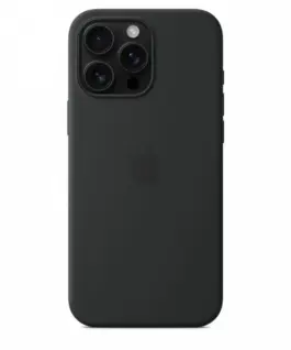 Apple Silicone case with MagSafe for iPhone 16 Pro Max – черен