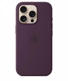 Apple Silicone case with MagSafe for iPhone 16 Pro - Plum