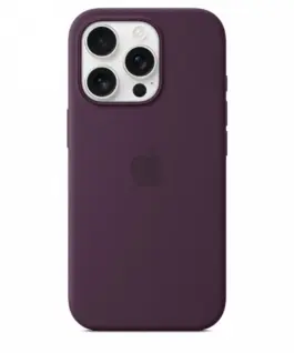 Apple Silicone case with MagSafe for iPhone 16 Pro – Plum