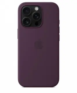 Apple Silicone case with MagSafe for iPhone 16 Pro – Plum