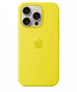 Alternative view of Apple Silicone case with MagSafe for iPhone 16 Pro - Star Fruit