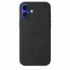 Apple Silicone case with MagSafe for iPhone 16 Plus - черен