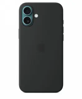 Alternative view of Apple Silicone case with MagSafe for iPhone 16 Plus - черен