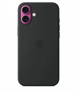 Apple Silicone case with MagSafe for iPhone 16 Plus – черен