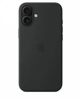 Apple Silicone case with MagSafe for iPhone 16 Plus – черен