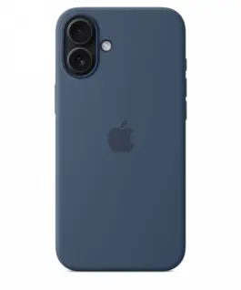 Apple Silicone case with MagSafe for iPhone 16 Plus – denim