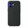 Apple Silicone case with MagSafe for iPhone 16 - черен