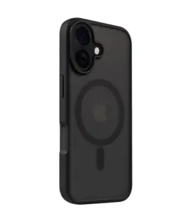 CRONG Case with MagSafe iPhone 16 Hybrid Frost MAG Cover черен