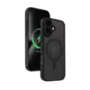 CRONG Case with MagSafe iPhone 16 Hybrid Frost MAG Cover черен
