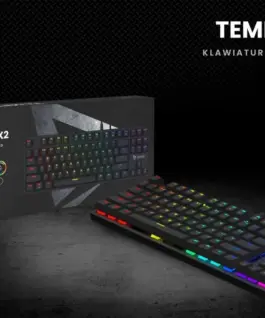 Savio Keyboard RGB Tempest X2 Outemu червен