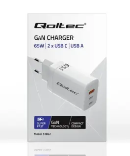 Qoltec GaN 65W зарядно