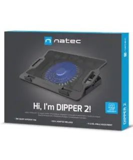 Natec Cooling pad DIPPER 2 12.1-17.3 inches 2 USB LED