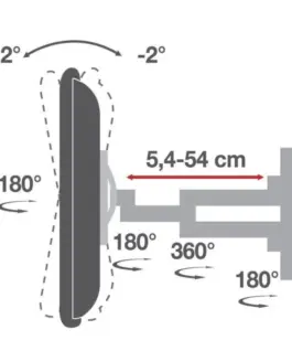 Alternative view of Techly TV wall mount 40-65-inch 35kg