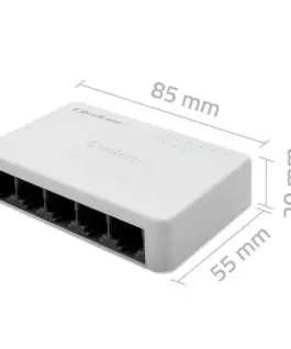 Qoltec Network SWITCH 5xRJ45 port 100Mbps LAN