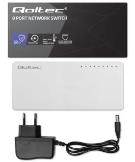 Qoltec Network SWITCH 8xRJ45 port 1000Mbps LAN