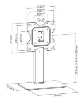 Techly TV stand 23-43 inches
