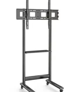 Techly Mobile stand 50-90 inches 70kg with AV shelf
