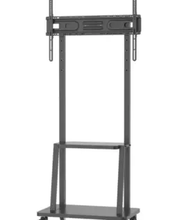 Techly Mobile stand 32-70 inch 70kg with AV Pivot shelf