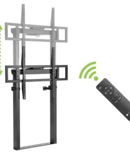 Alternative view of Techly Wall TV holder 55-100 inch 120kg electric