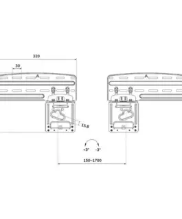 Alternative view of Neomounts WL30-265BL1 Wall Mount черен 43-85 inches